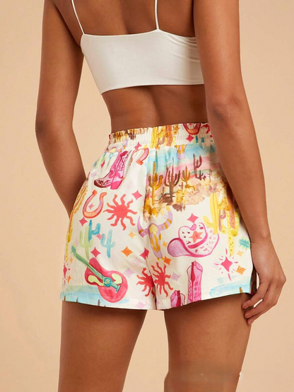 Callie Coastal Drawstring Shorts