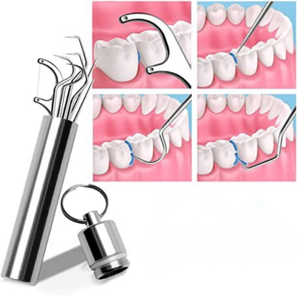 Ensemble de cure-dents multifonction en acier inoxydable