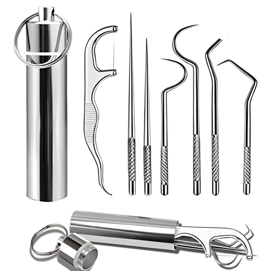 Ensemble de cure-dents multifonction en acier inoxydable