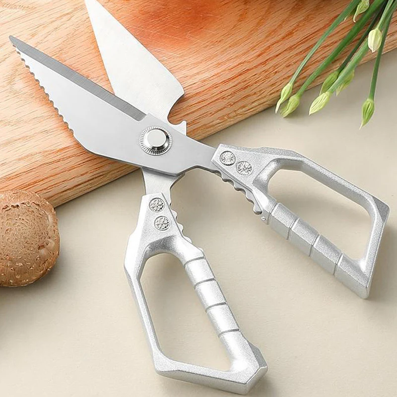 Ciseaux de cuisine multifonctions en acier inoxydable