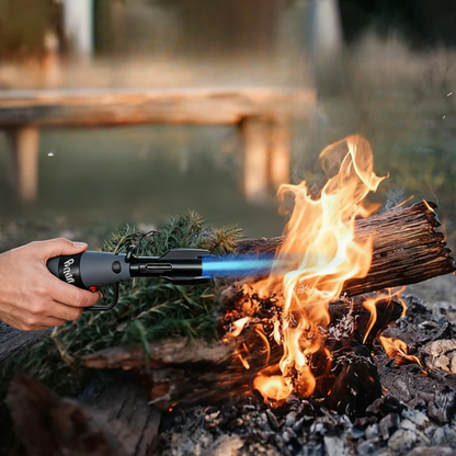 Briquet à flamme bleue au design fusée