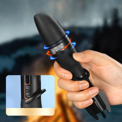 Briquet à flamme bleue au design fusée