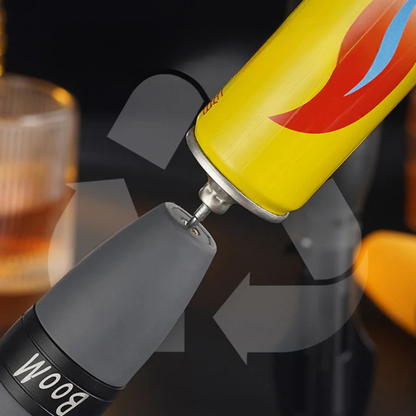Briquet à flamme bleue au design fusée