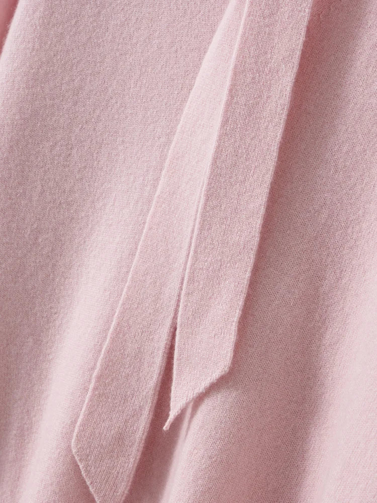 Selene Scarf-Collar Cashmere Pullover