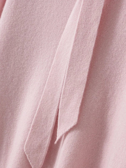 Selene Scarf-Collar Cashmere Pullover
