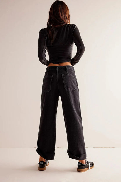 Candace High-Waist Wide-Leg Denims