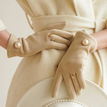 Noir Pearl Touch Gloves