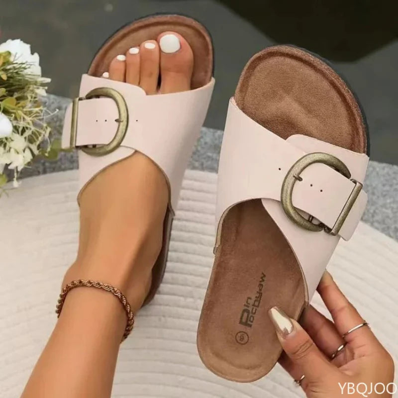 Aveline Comfort Buckle Slides