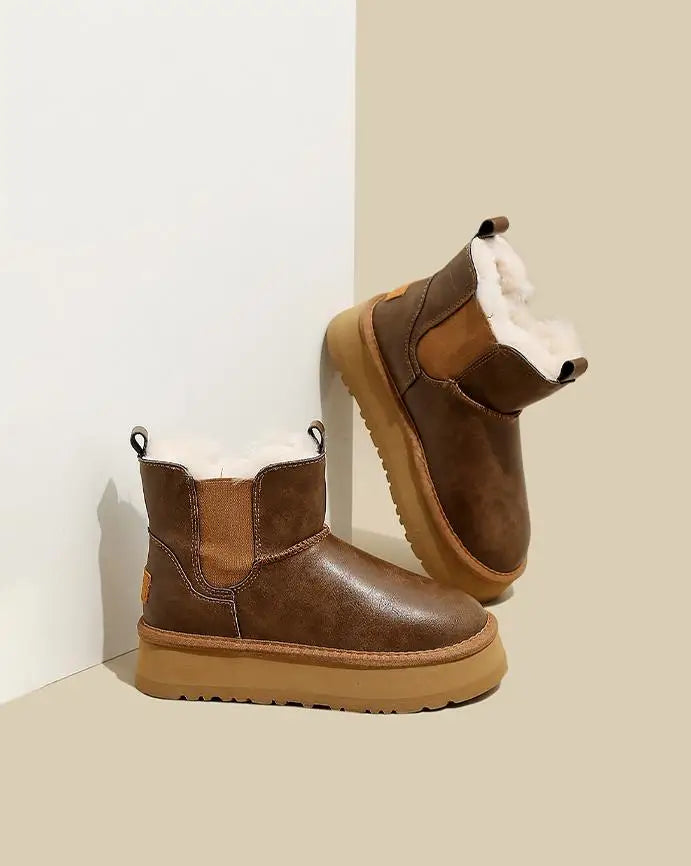 Women's Holmstead Leather Fur Boots