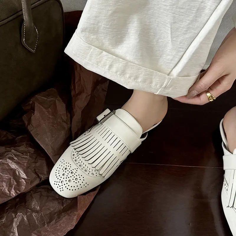 Winslow Fringe Leather Loafers