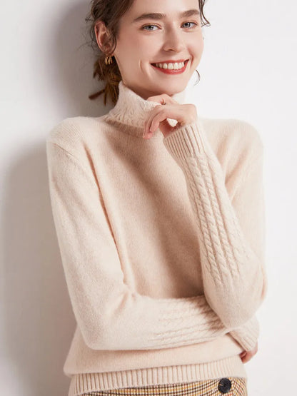 Valentina 100% Merino Turtleneck