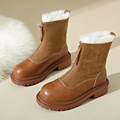 Cortina Suede Fur Boots