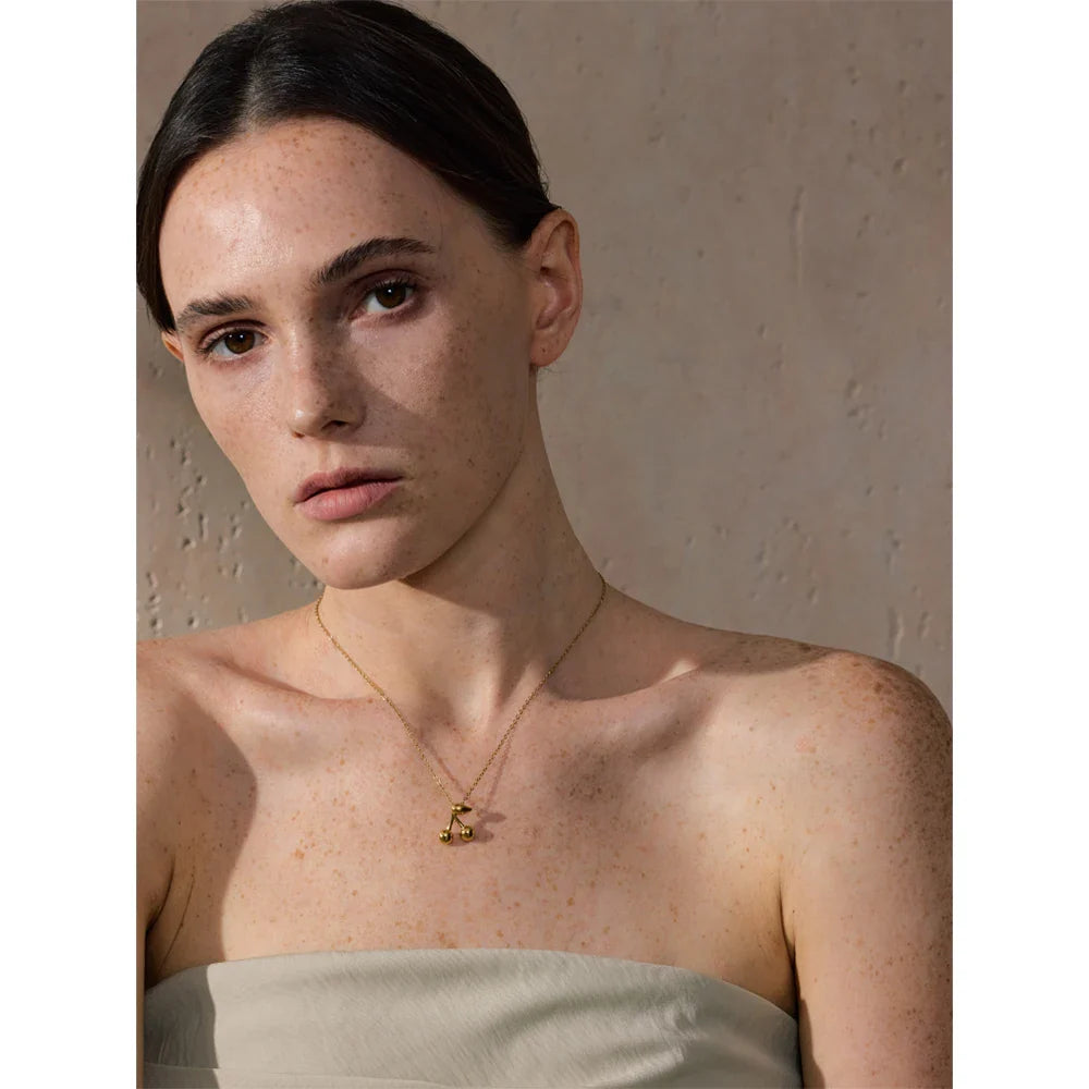 Miroir Cherry Pendant Necklace