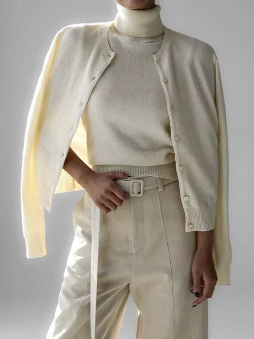 Ashbourne Knit Cardigan & Turtleneck Set