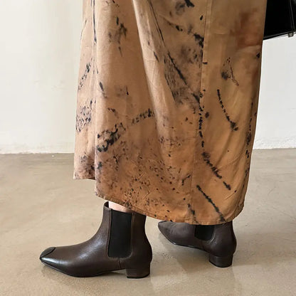 Redmond Square-Toe Leather Boots