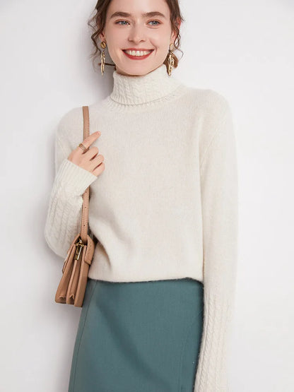 Valentina 100% Merino Turtleneck