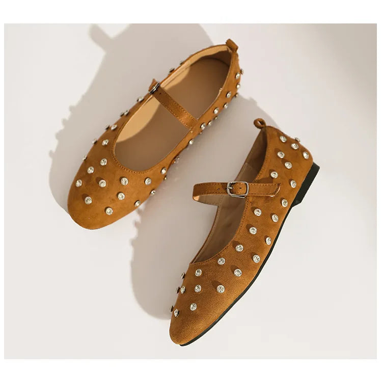 Evelyn Studded Mary Janes