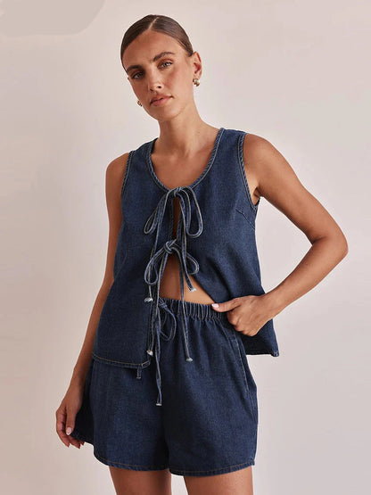 Valeria Denim Ensemble