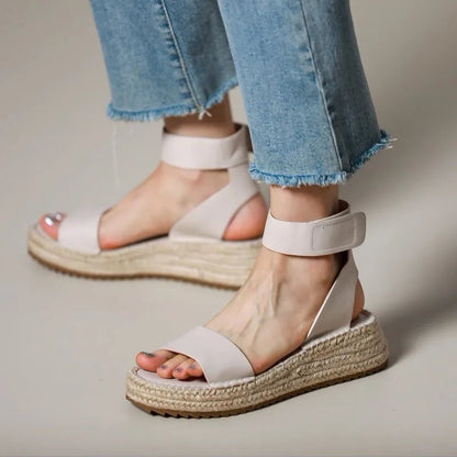 Classic Women's Leather Strap Sandals