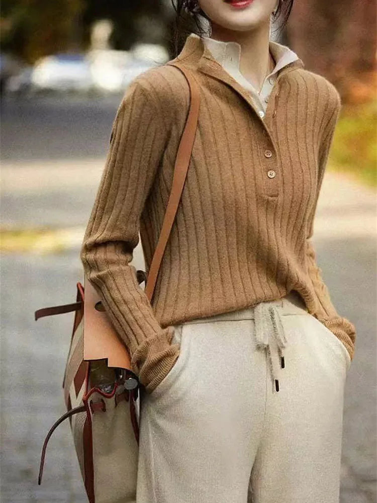 Scholar Ribbed Wool Polo