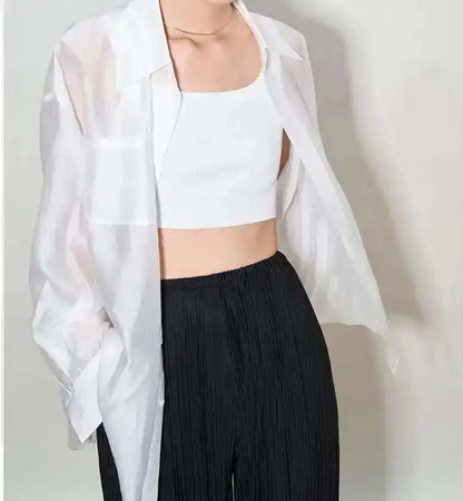 The Flowing Silk Poplin Blouse
