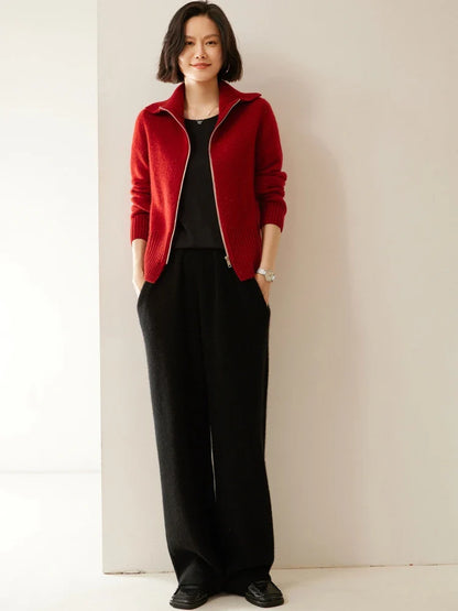 Ashmont Cashmere Zip Cardigan