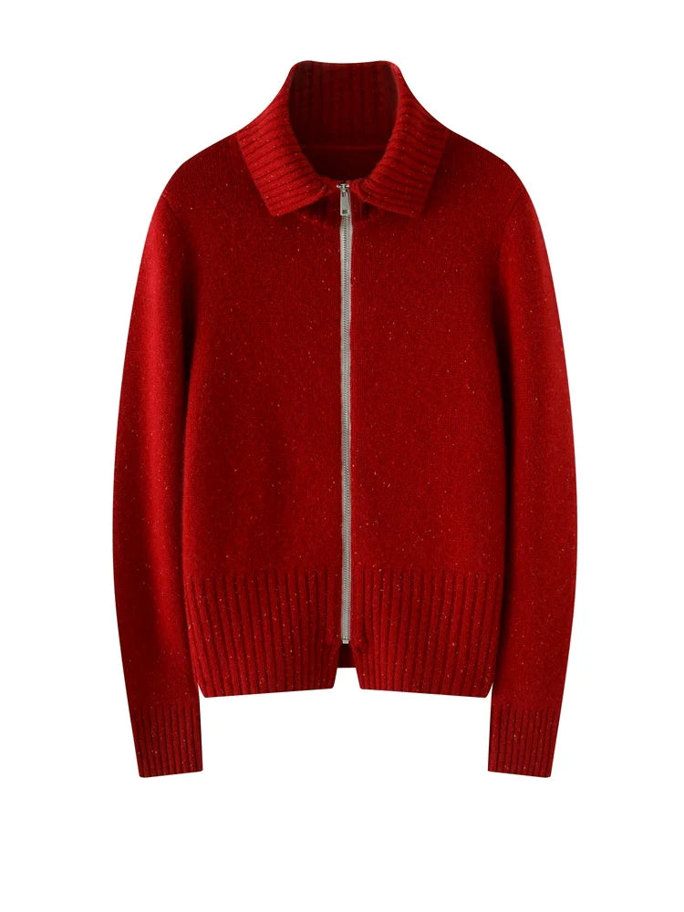 Ashmont Cashmere Zip Cardigan