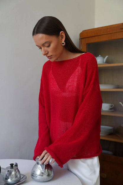 Liora Relaxed Crewneck Sweater