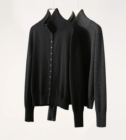 Vercelli Cashmere Button Sweater