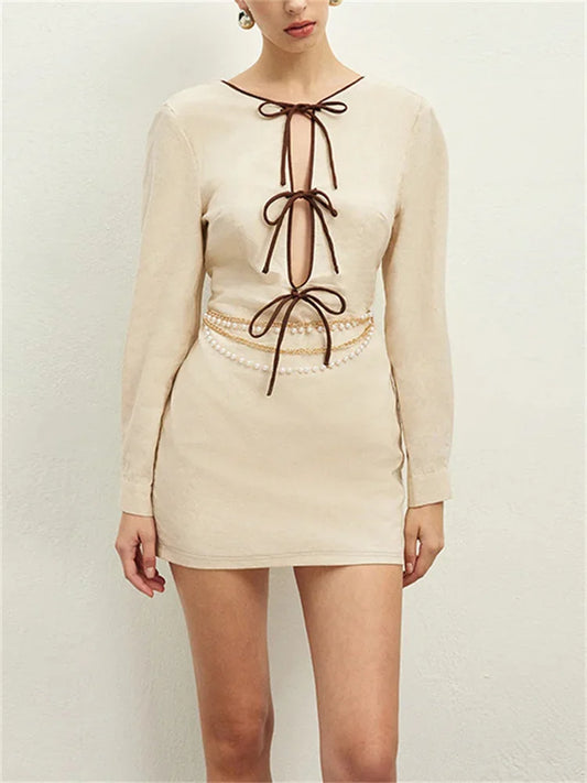 Valentina Open-Front Dress