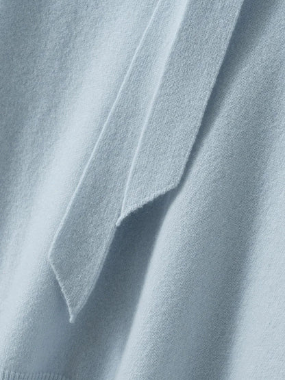 Selene Scarf-Collar Cashmere Pullover