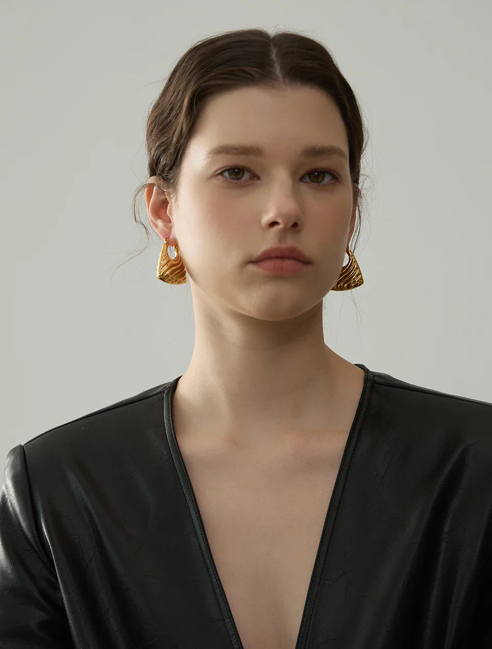 Arlen Geometric Bold Hoop Earrings