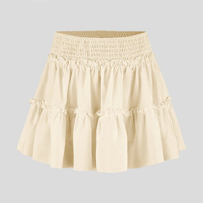 Viora Leopard Ruffle Skirt