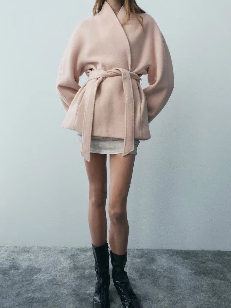 Sable Wrap Wool Jacket