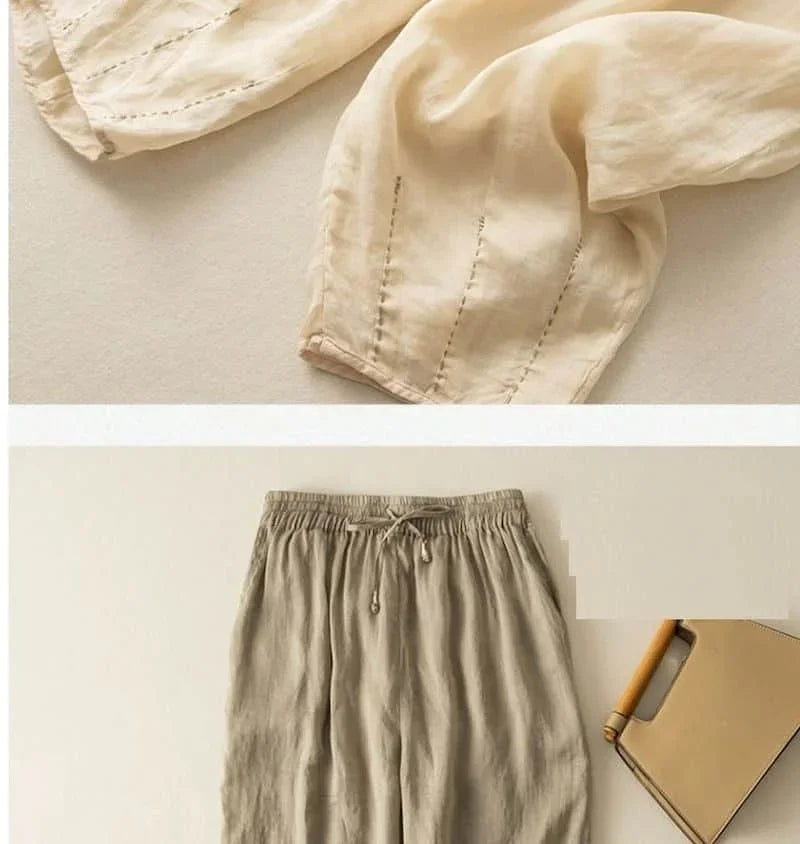 Fleurine Linen Pants