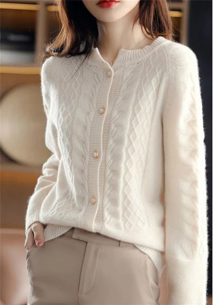 New London Pearl Button Cardigan