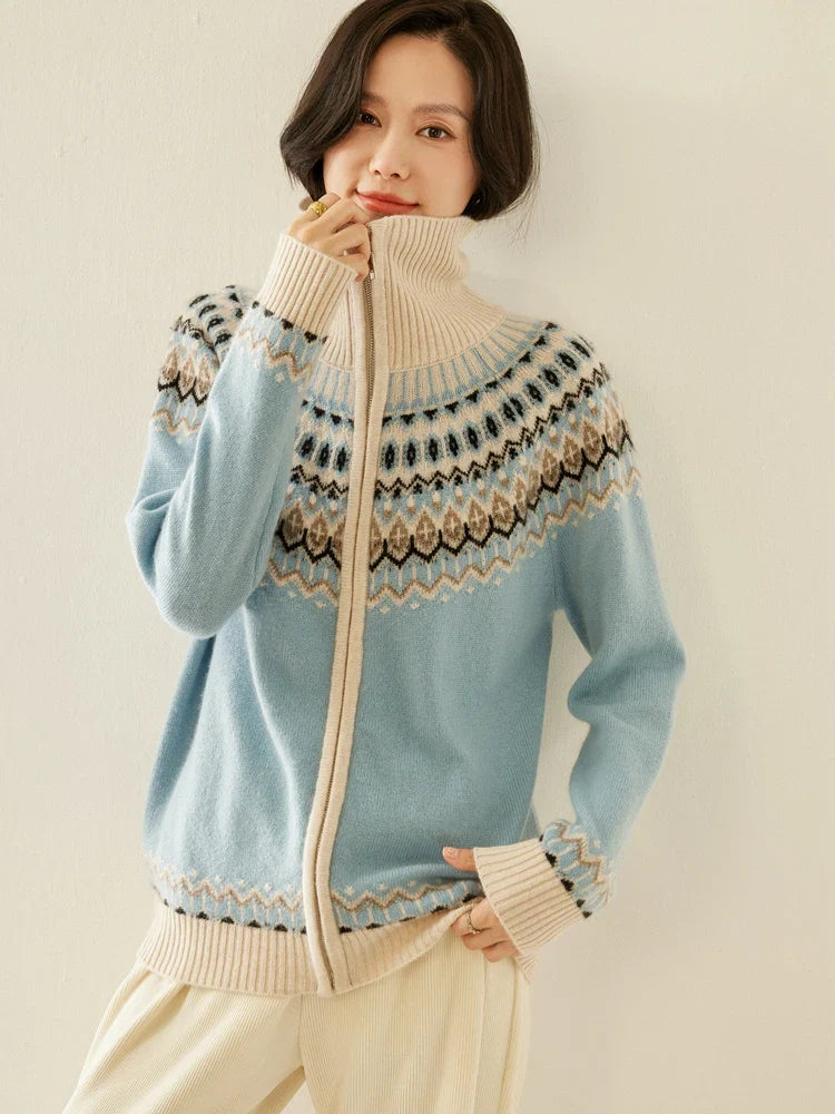 Strathan Cashmere Zip-Up