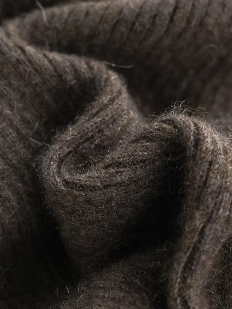 Wool Knitted Wide Leg Pants