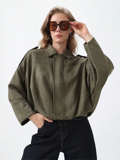 Arden Women's Suede Bomber