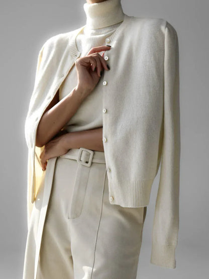 Ashbourne Knit Cardigan & Turtleneck Set
