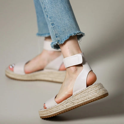 Classic Women's Leather Strap Sandals
