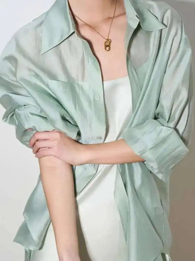 The Flowing Silk Poplin Blouse