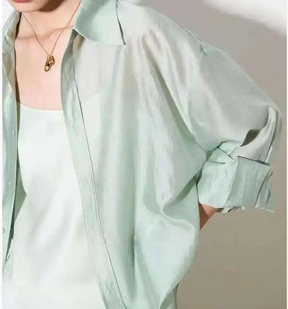 The Flowing Silk Poplin Blouse