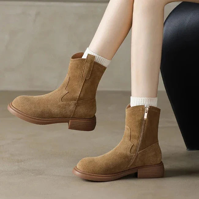Women's Altus Zipper Leather Boots