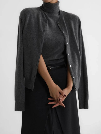 Ashbourne Knit Cardigan & Turtleneck Set