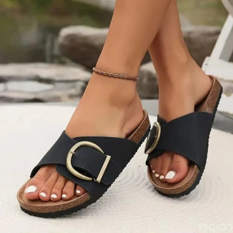 Aveline Comfort Buckle Slides