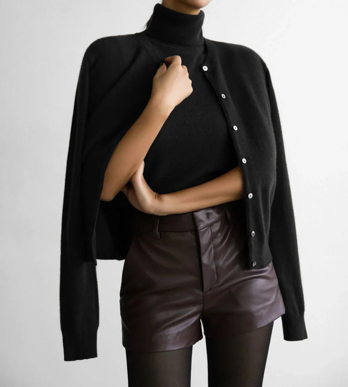 Ashbourne Knit Cardigan & Turtleneck Set