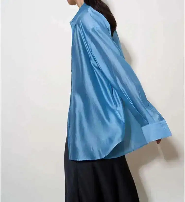The Flowing Silk Poplin Blouse