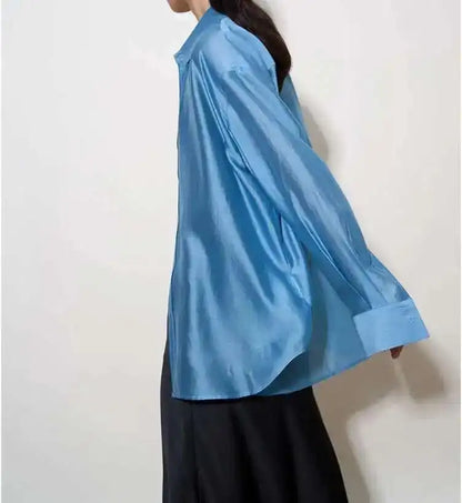 The Flowing Silk Poplin Blouse