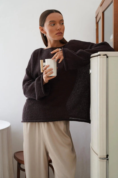 Liora Relaxed Crewneck Sweater